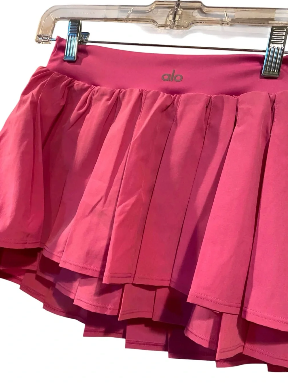 NWT ALO double or nothing tennis skirt PARADISE PINK Size S
